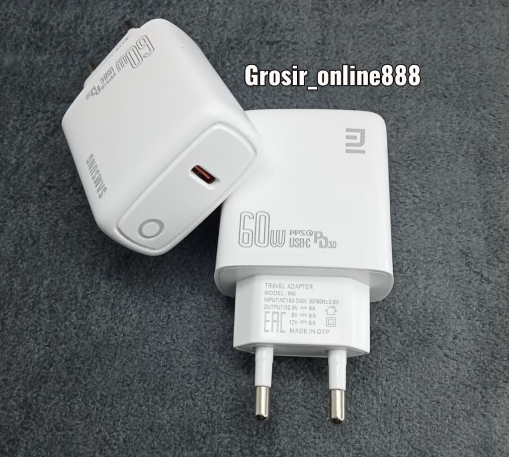 Adaptor Charger Branded Original Led PD-C 60W Usb Type C di qeong.com