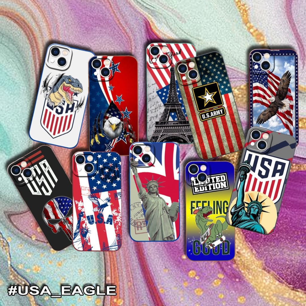 SOFTCASE MACARON BIG EYES USA-EAGLE di qeong.com