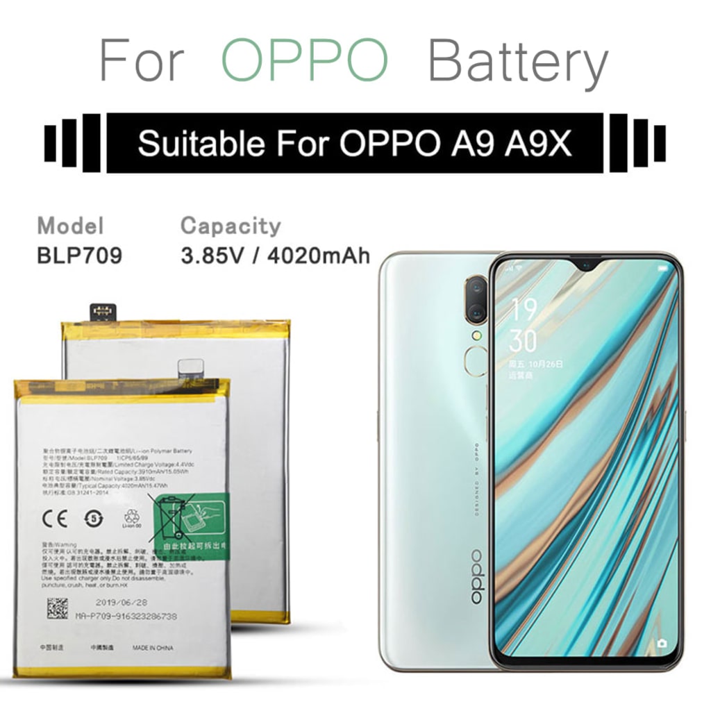 BATERAI OPPO A9X BLP709 di qeong.com