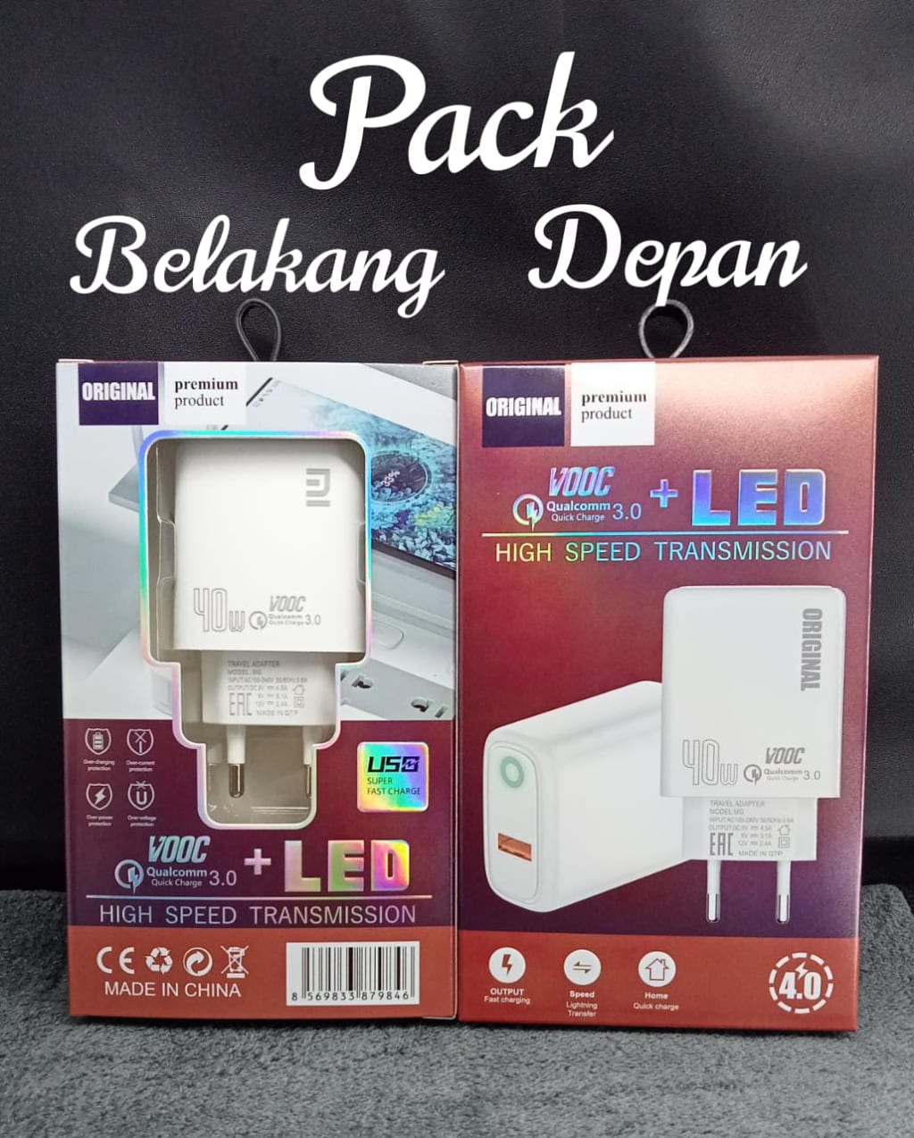 Adaptor Charger Branded Original 40W Led Suport Vooc FastCharging Kabel Micro Usb Type C & Iphone di qeong.com Adaptor Charger Branded Original 40W Led Suport Vooc FastCharging Kabel Micro Usb Type C & Iphone di qeong.com