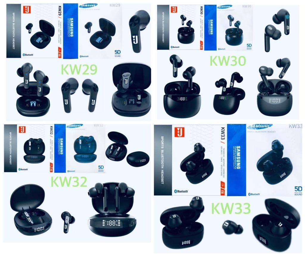 HEADSET BLUETOOTH TWS SERI KW ORIGINAL 100% di qeong.com