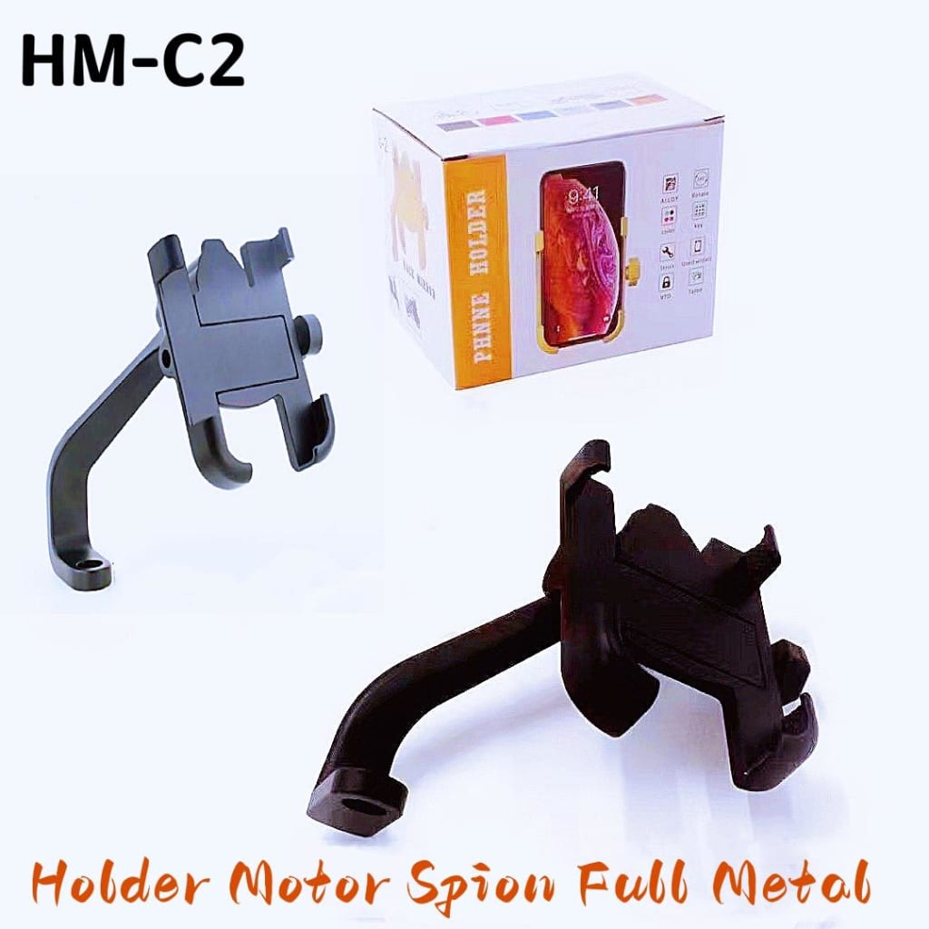 HOLDER MOTOR FULL METAL BAHAN BESI HM-C2 di qeong.com