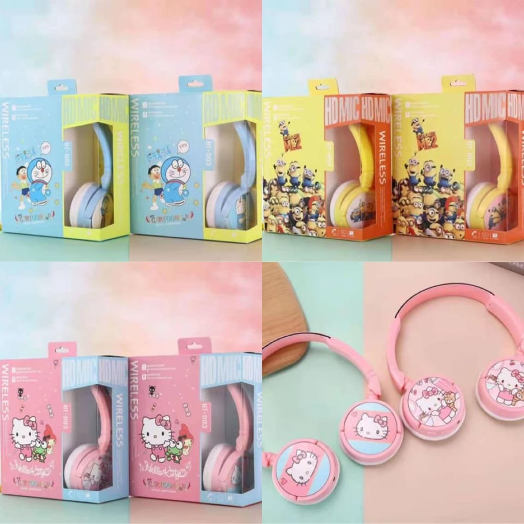 HEADPHONE BLUETOOTH BT003 MOTIF di qeong.com