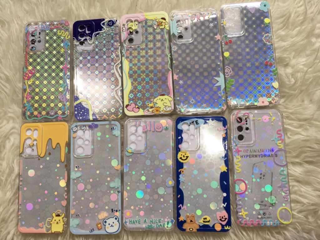 SOFTCASE CLEAR RAINBOW BLINK di qeong.com