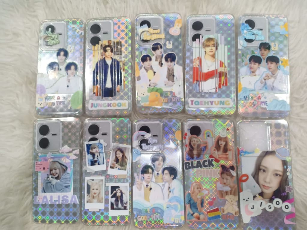 SOFTCASE CLEAR RAINBOW BTS & BLACKPINK di qeong.com