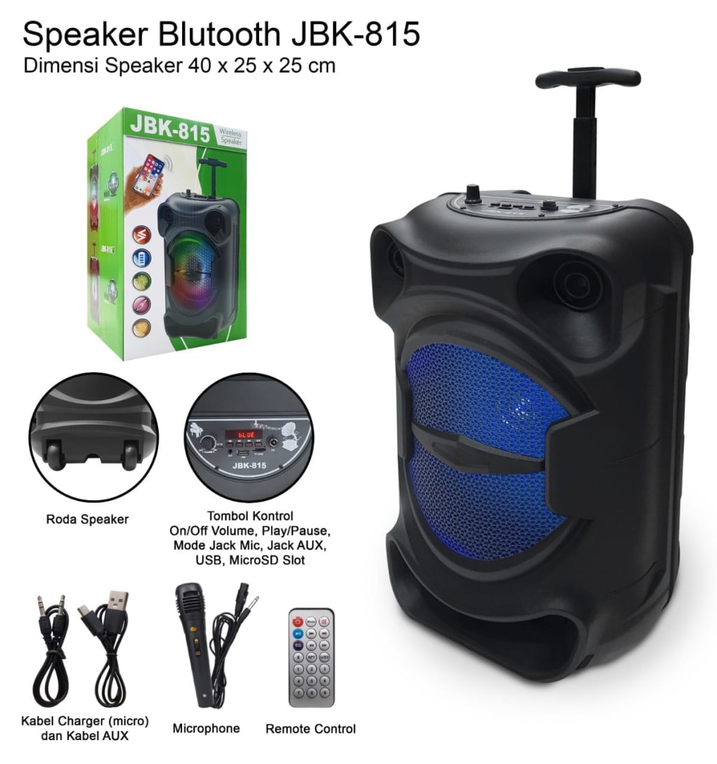 SPEAKER BLUETOOTH JBK - 815 di qeong.com