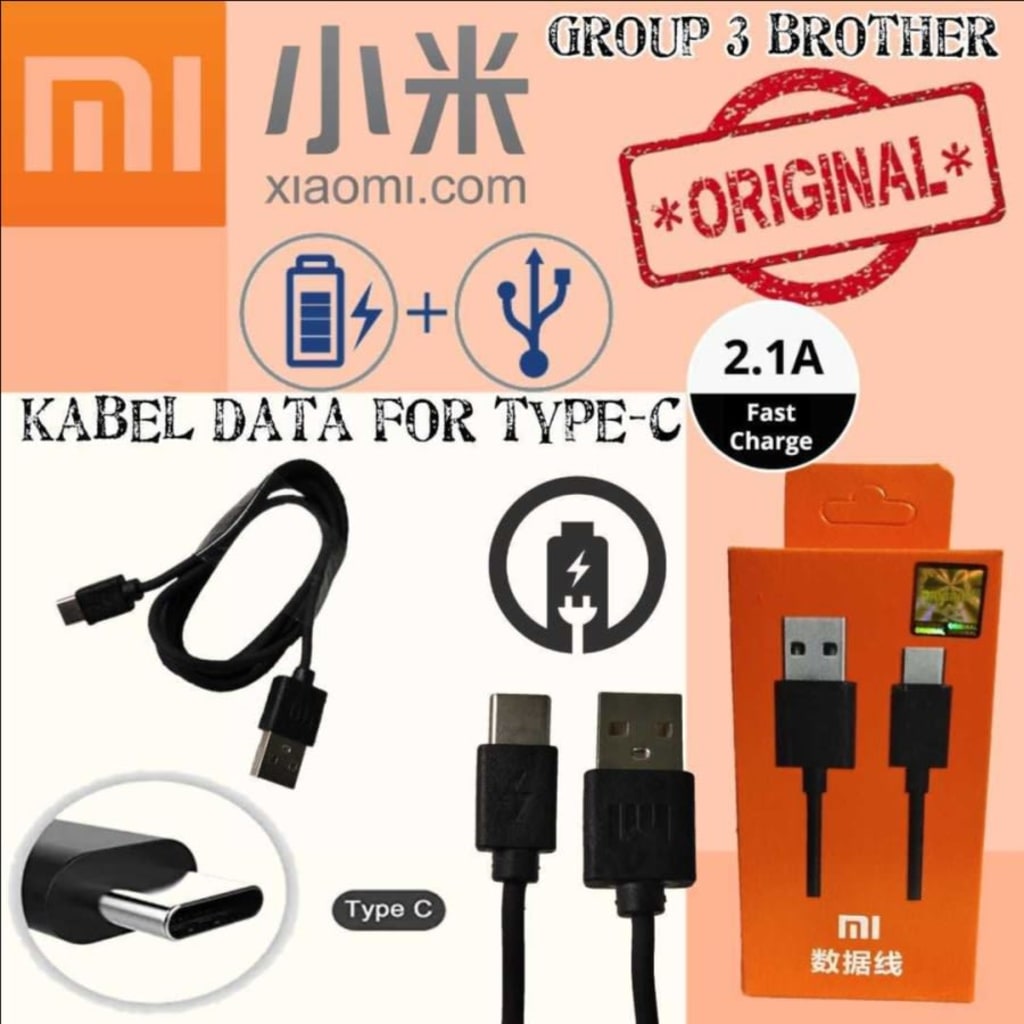 KABEL DATA XIAOMI FAST CHARGER DATA LINE USB CABLE di qeong.com