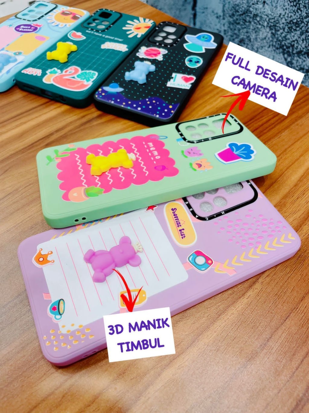 SOFTCASE PREMIUM MACARON 3D BONEKA MANIK BEAR PC di qeong.com