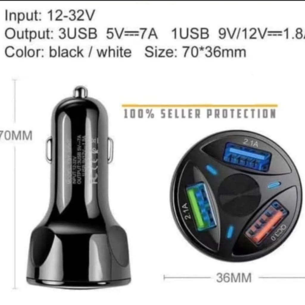 Car Charger AN-66 3.USB Quick Charge 3.0 High Quality di qeong.com