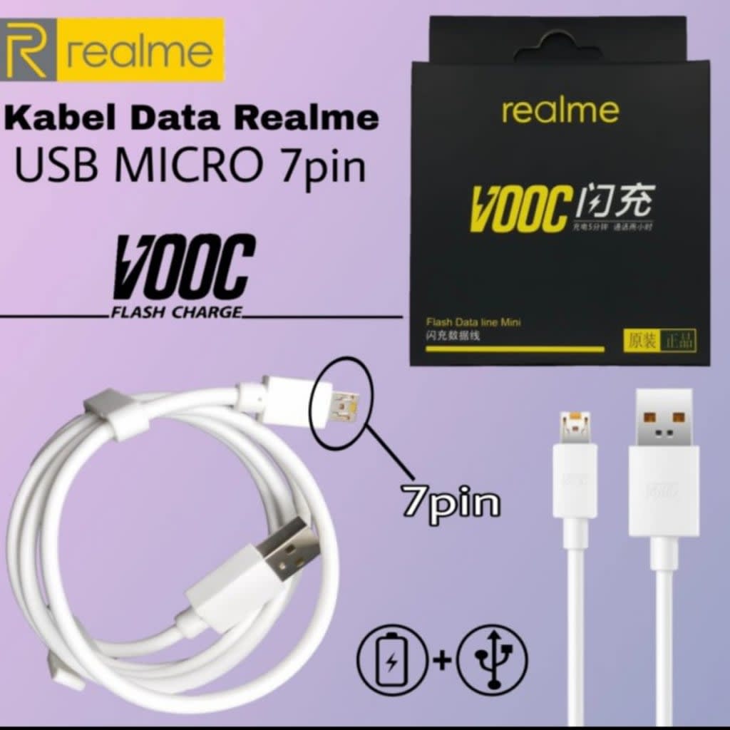 KABEL DATA REALME MICRO USB VOOC FAST CHARGER OEM di qeong.com