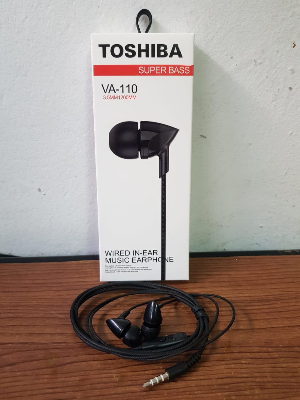 Hf Headset TOSHIBA Earphones Audio Sound Stereo Bass+ di qeong.com