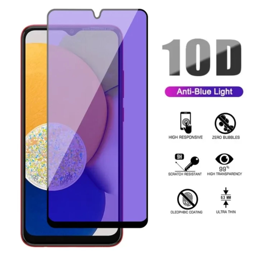 TEMPERED GLASS BLUE LIGHT FULLSCREEN ( ANTI RADIASI ) NON PACK di qeong.com