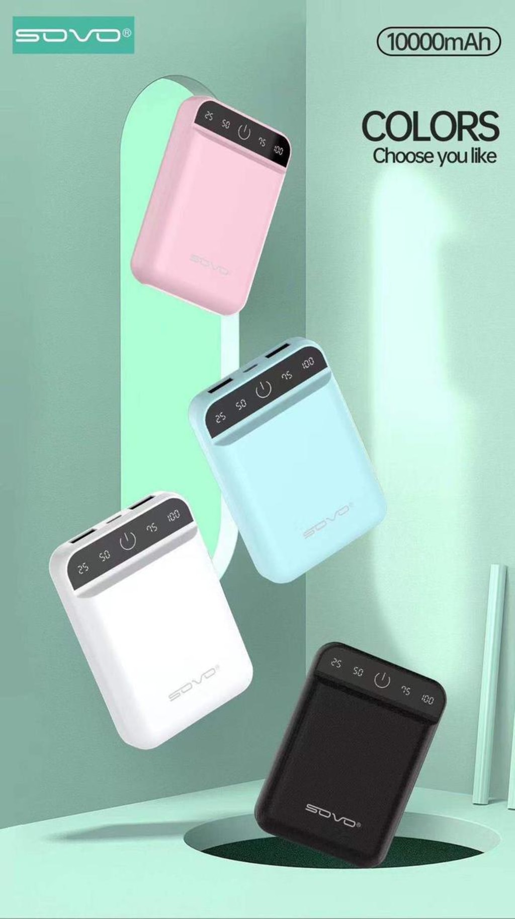 POWER BANK SOVO P1 10.000 MAH di qeong.com