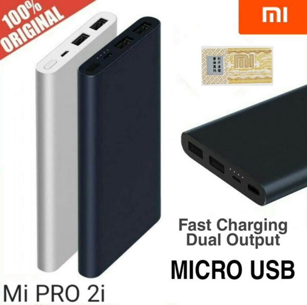 POWER BANK XIAOMI 2 USB  ( MI PRO 2i ) 10.000 MAH di qeong.com