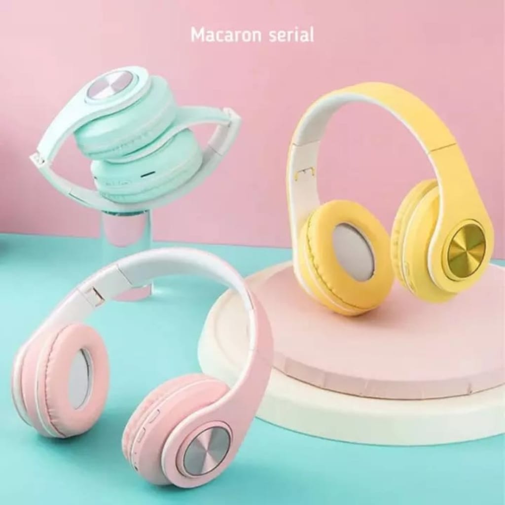 HEADPHONE BANDO BLUETOOTH  MACARON P33 di qeong.com