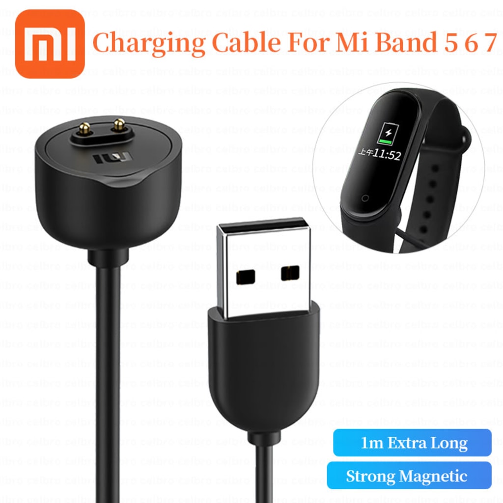 CHARGER USB MI BAND M5/M6/M7 MAGNETIC di qeong.com