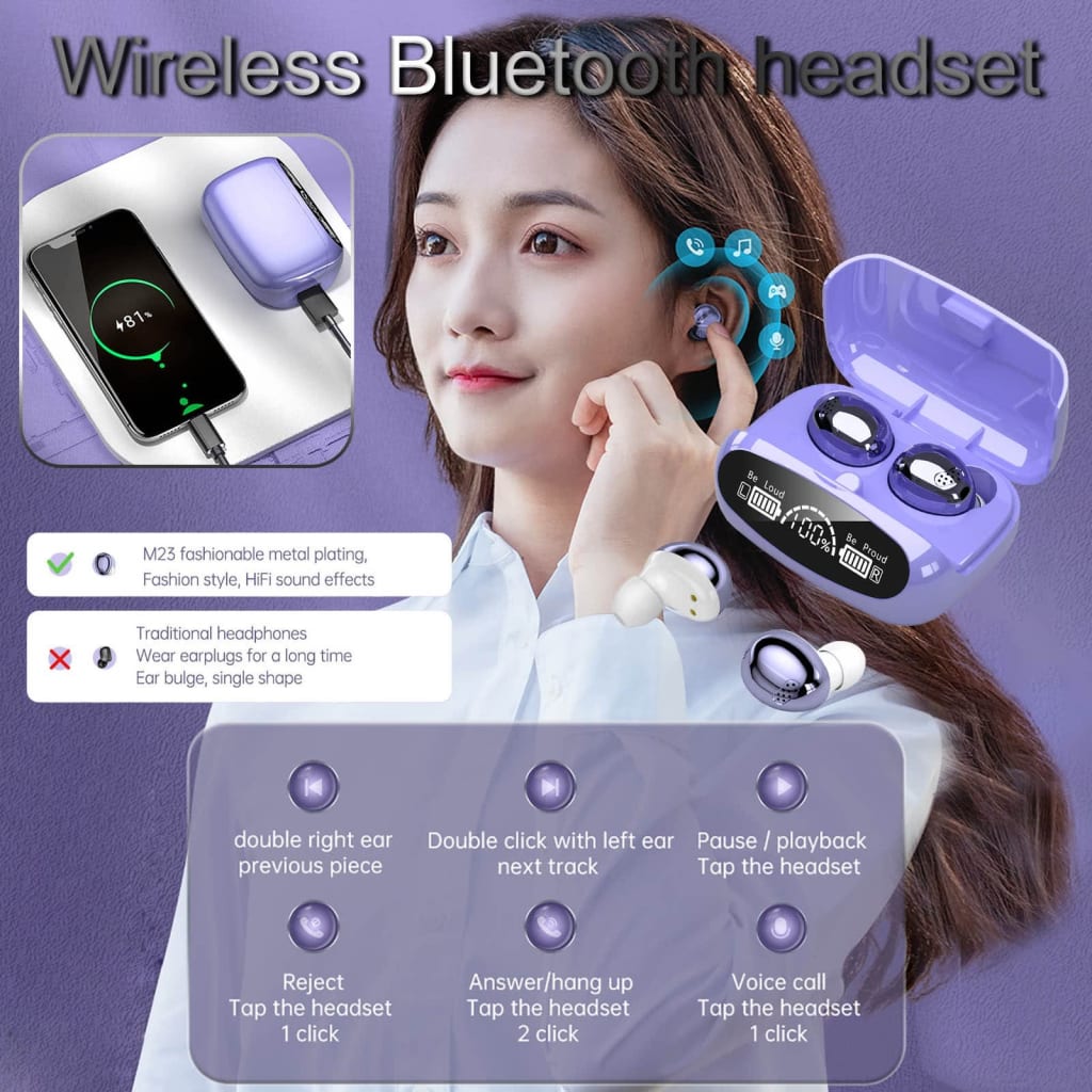 HEADSET BLUETOOTH EARBUDS M32 di qeong.com