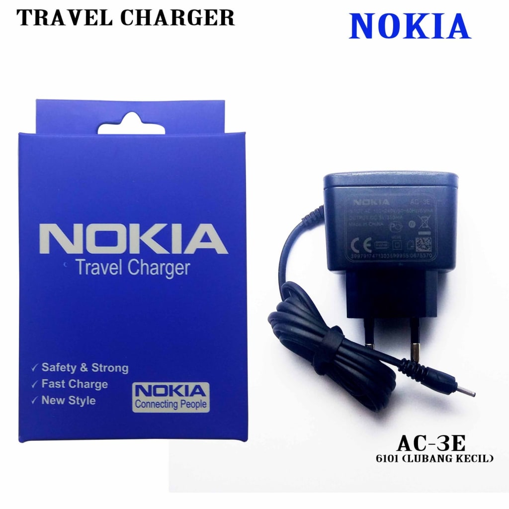 CHARGER NOKIA AC-3E/6101 Colokan Kecil di qeong.com