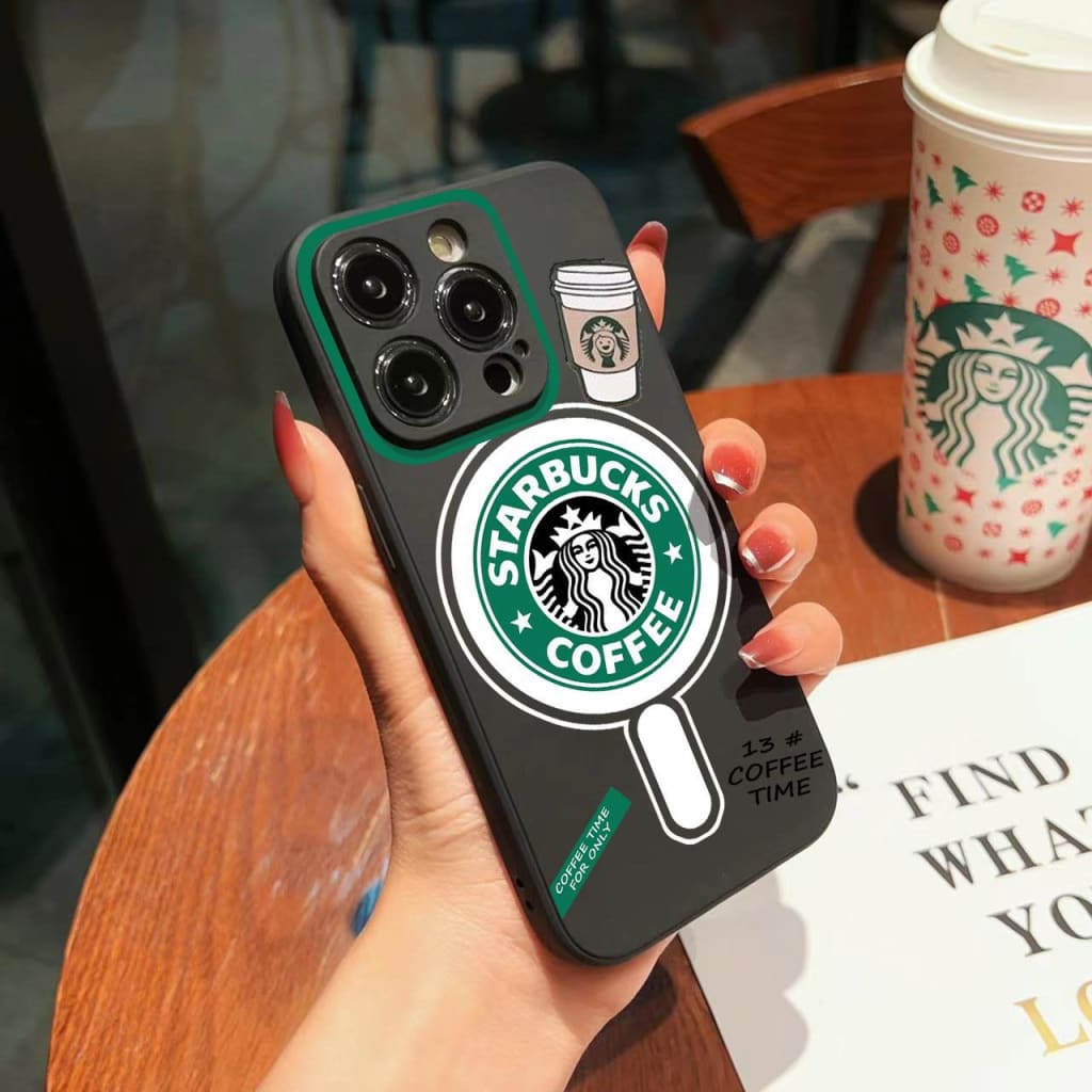 SOFTCASE FULL BLACK COFFE STARBUCKS di qeong.com