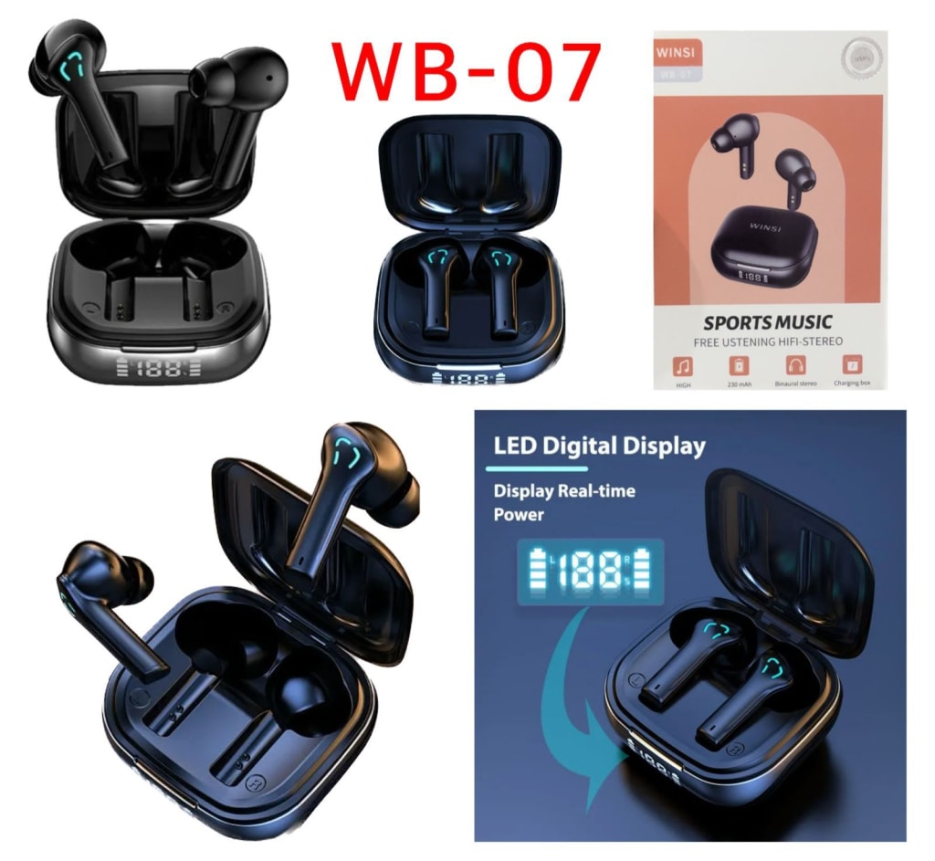 HEADSET BLUETOOTH TWS WINSI WB-07 di qeong.com