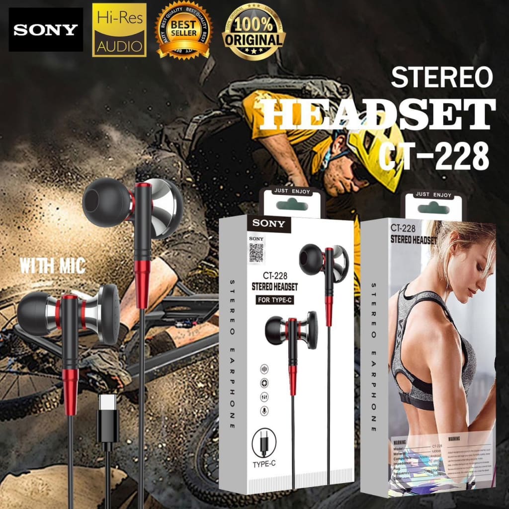 HANDSFREE SONY TYPE C CT-228 di qeong.com