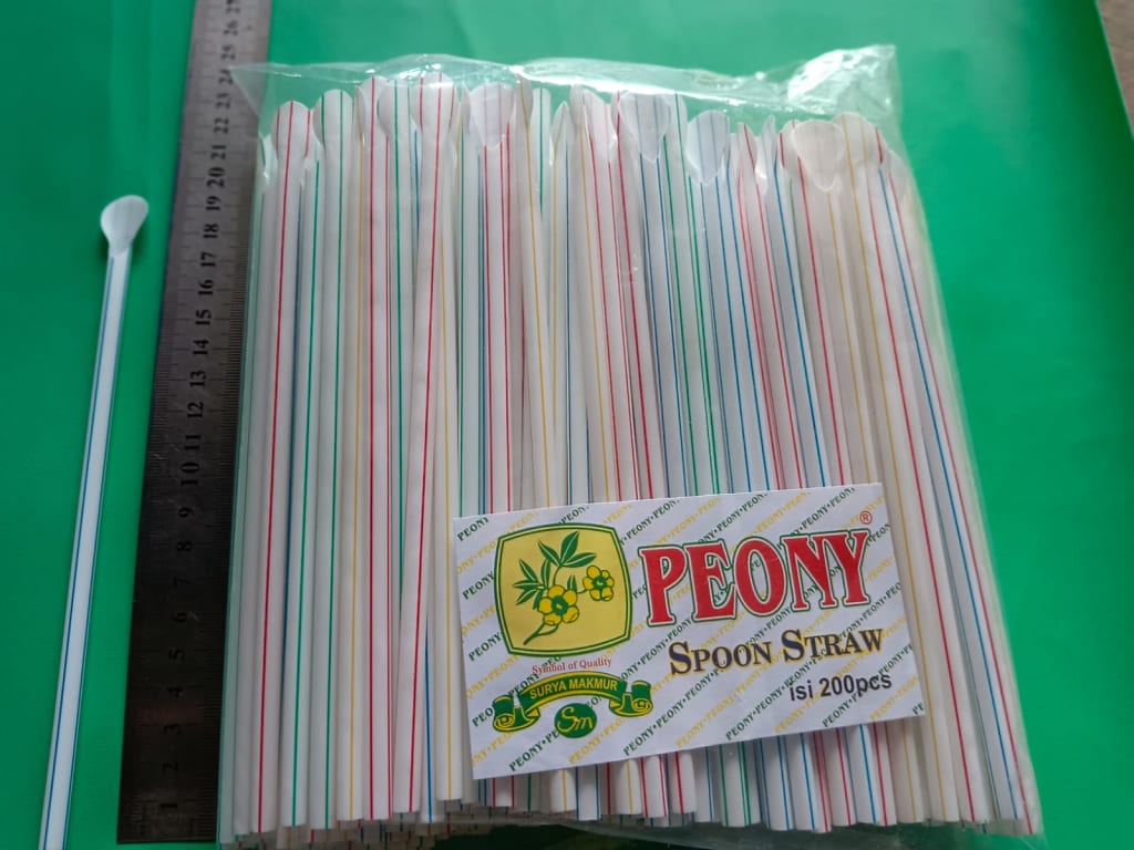 Sedotan spoon/sendok merek peony di qeong.com Sedotan spoon/sendok merek peony di qeong.com