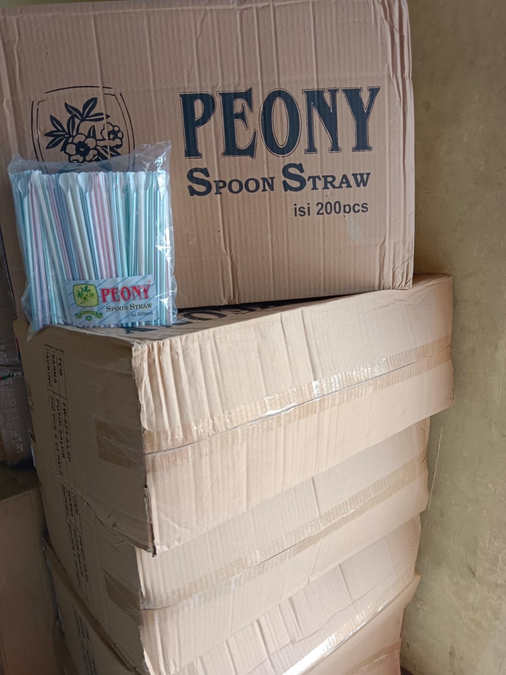 Sedotan spoon/sendok merek peony di qeong.com Sedotan spoon/sendok merek peony di qeong.com