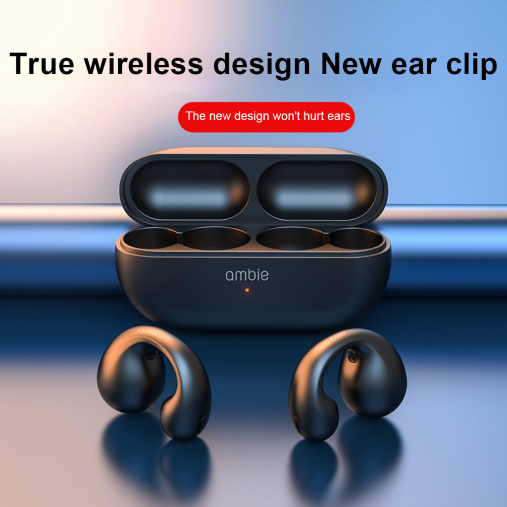 HEADSET BLUETOOTH TWS AMBIE AM-TW01 di qeong.com