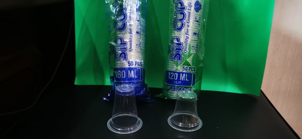 Gelas cup frutang uk 160ml & 120ml ulir merek "SIP" di qeong.com Gelas cup frutang uk 160ml & 120ml ulir merek "SIP" di qeong.com