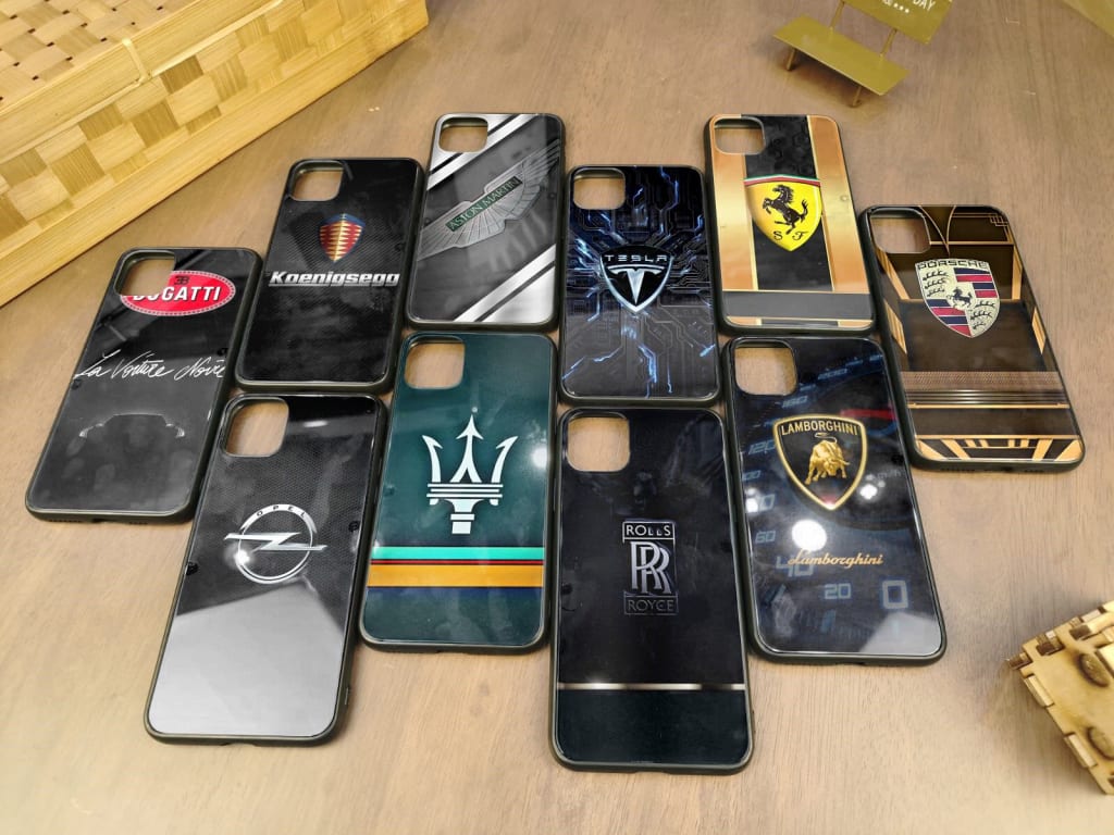 SOFTCASE REAL GLASS LUXURY CARS di qeong.com