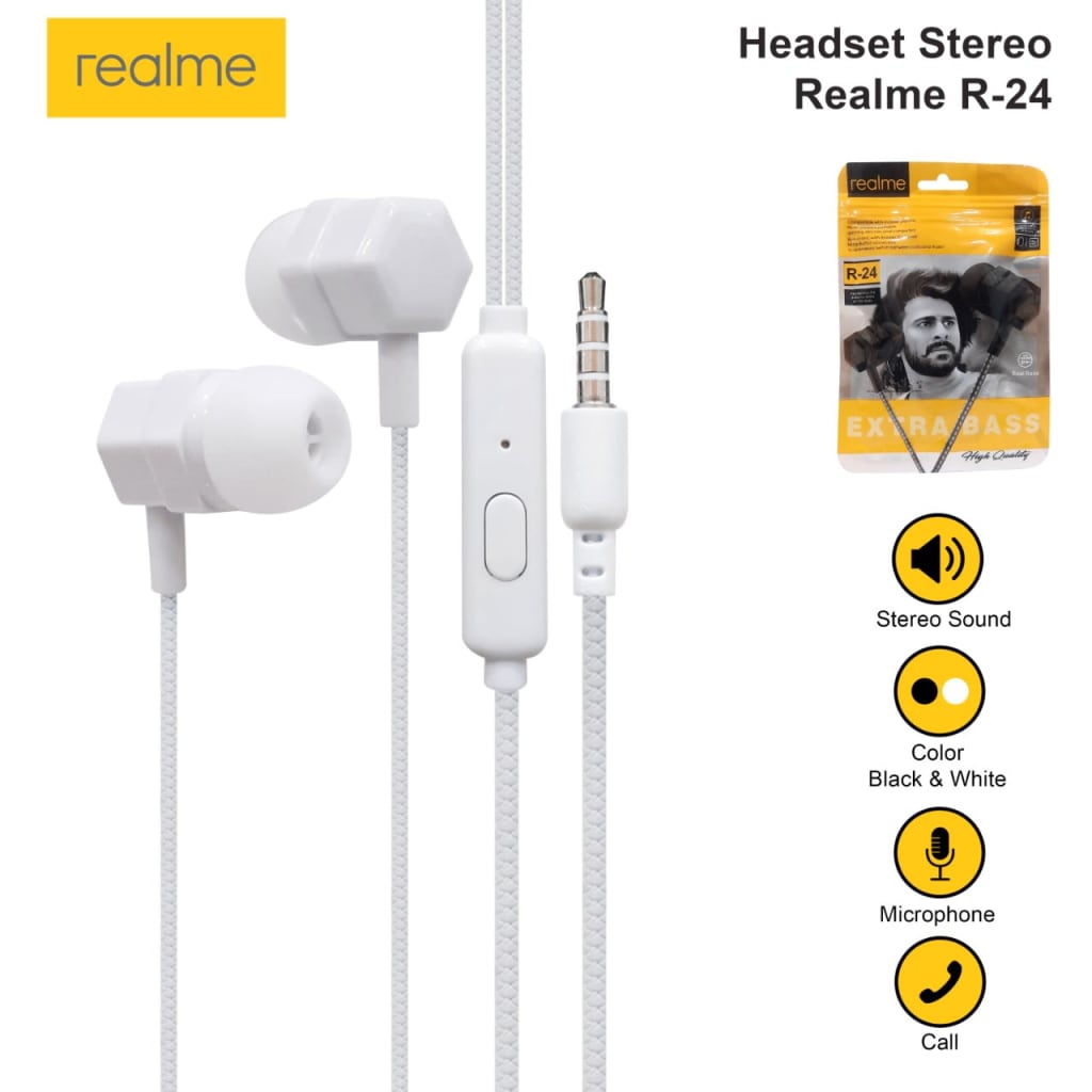 HANDSFREE REALME BRANDED di qeong.com