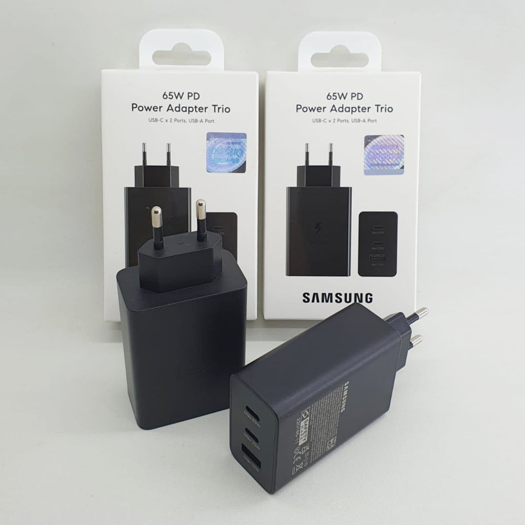 BATOK SAMSUNG 65W 3PORT FAST CHARGING di qeong.com