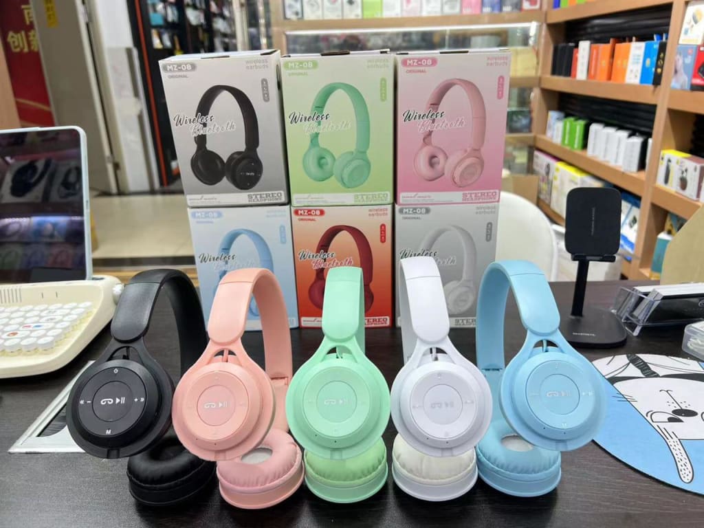 HEADPHONE BLUETOOTH BANDO MZ-08 di qeong.com