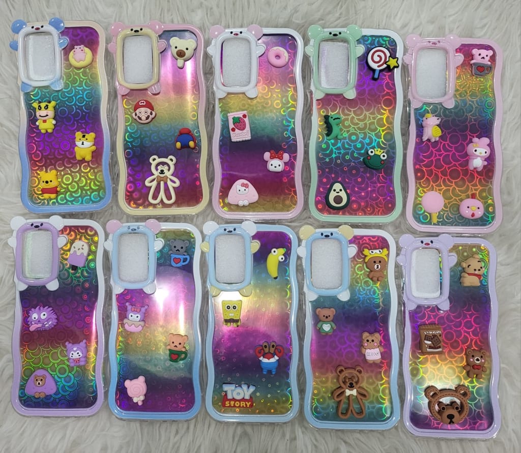 SOFTCASE 3D DOLL RAINBOW GELOMBANG PREMIUM di qeong.com