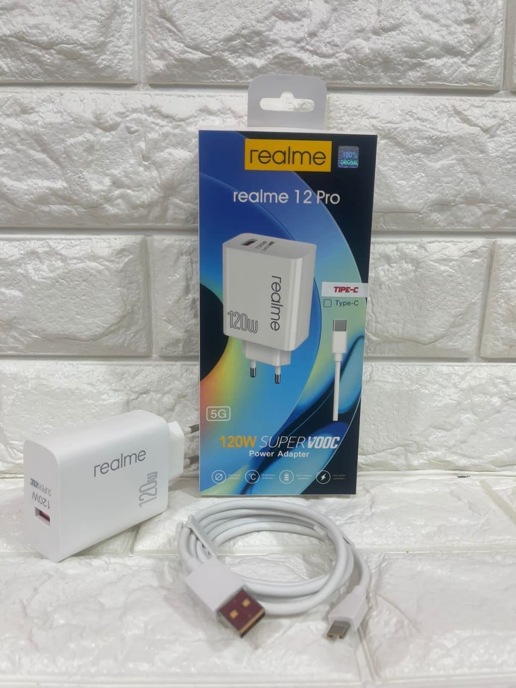 CHARGER REALME 12 PRO 120W ORI 100% di qeong.com