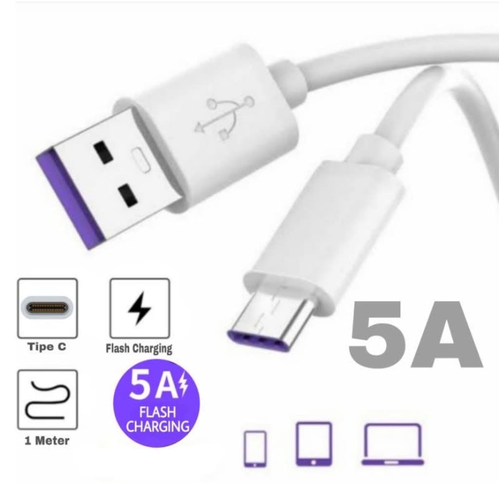 KABEL DATA BULAT 5A FAST CHARGING di qeong.com