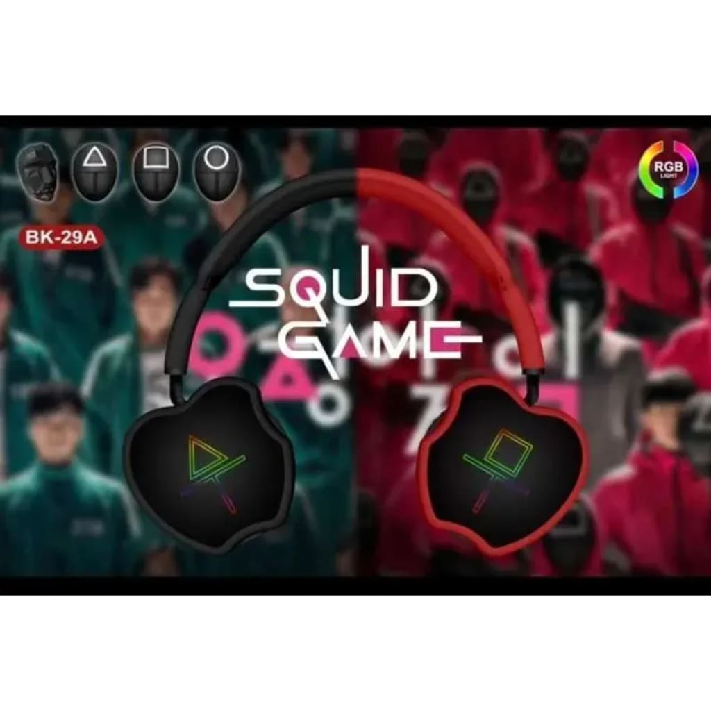 HEADPHONE BANDO SQUID GAME BK-29A di qeong.com