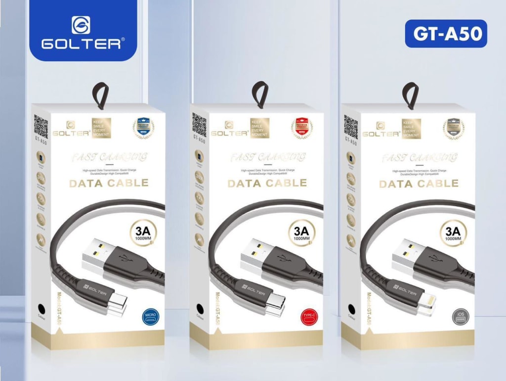 KABEL DATA PREMIUM GOLTER GT-A50 3A di qeong.com