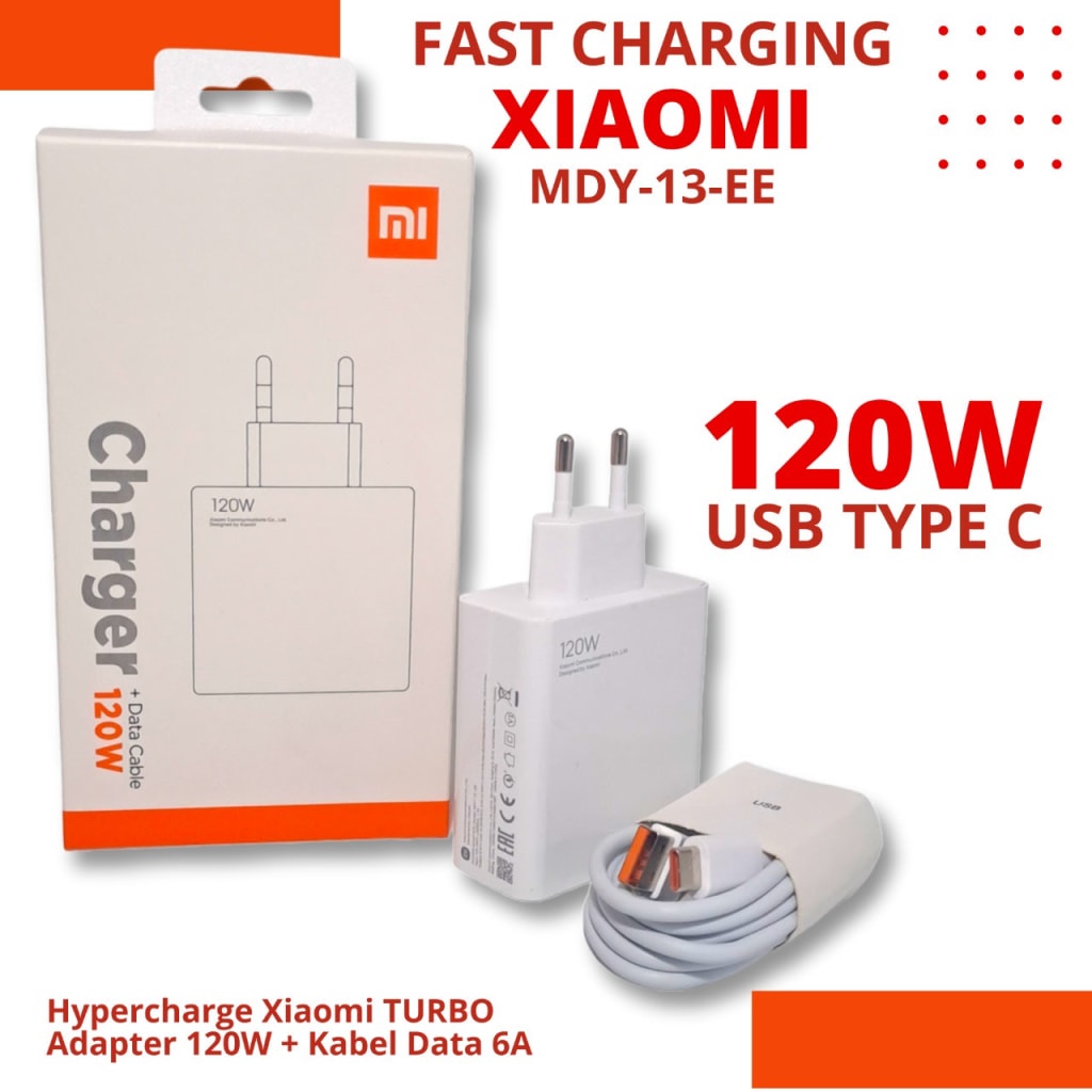 CHARGER XIAOMI MDY-13-EE 120W TURBO CHARGE ORI 100 di qeong.com