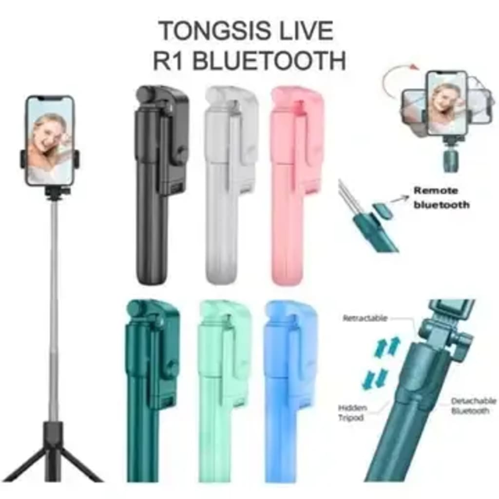 TRIPOD TONGSIS BLUETOOTH 3 IN 1 R1 di qeong.com