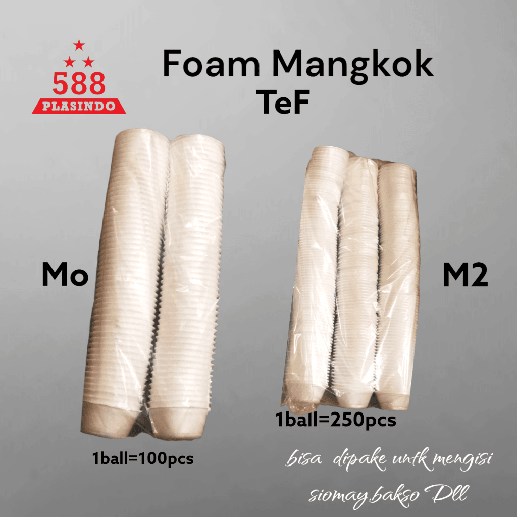 Mangkok stryfoam merek *TEF* di qeong.com