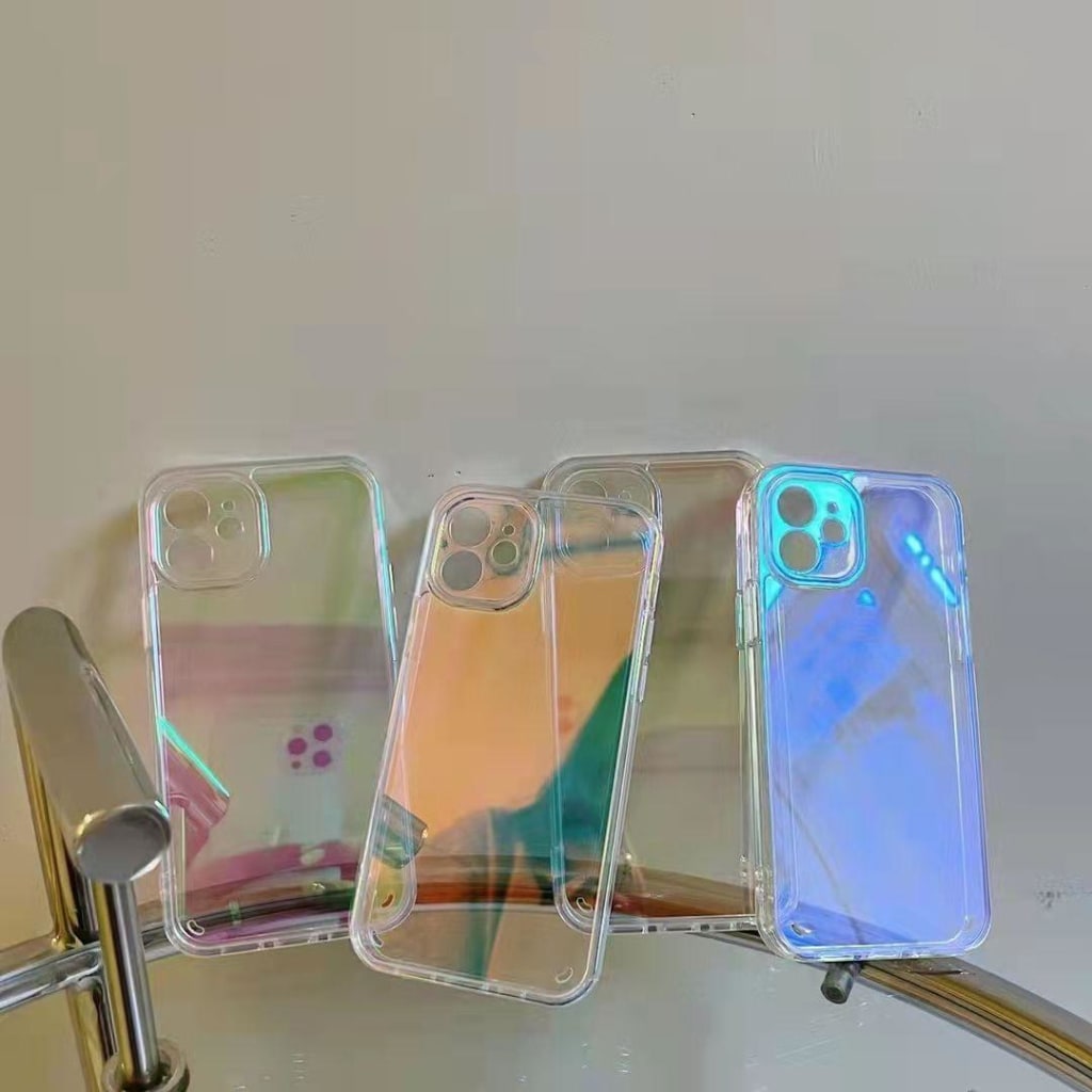 SOFTCASE PREMIUM RAINBOW MIRROR ACRYLIC CASE di qeong.com