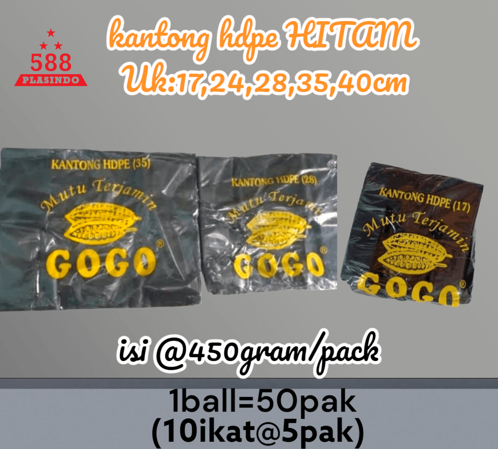 KANTONG HDPE HITAM TEBAL MEREK "6060" di qeong.com