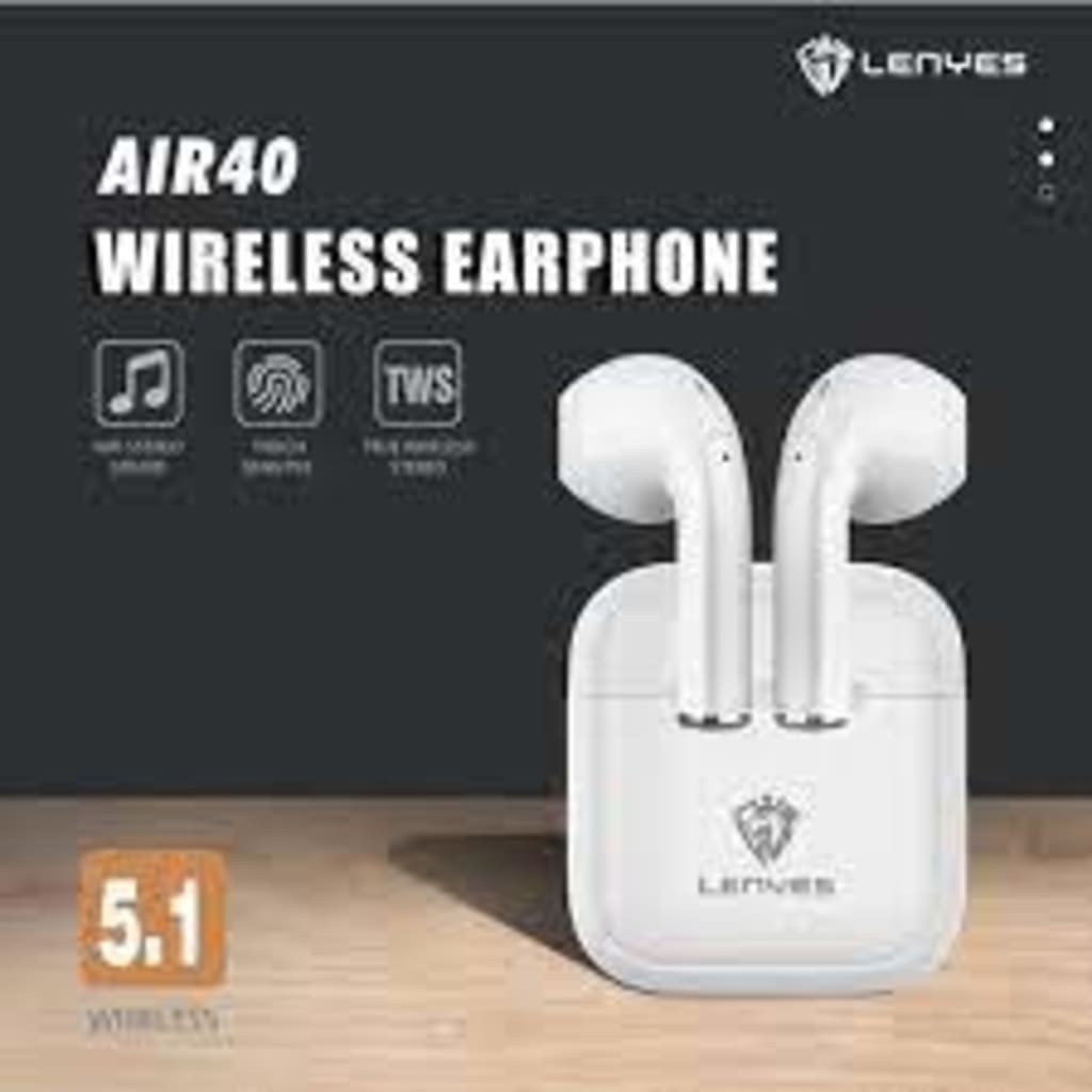 HEADSET BLUETOOTH TWS LENYES AIR 40 di qeong.com