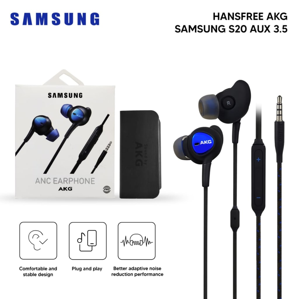 HANDSFREE AKG SAMSUNG SAM S20 ORIGINAL di qeong.com