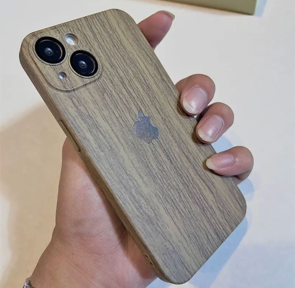 SOFTCASE WOOD OAK MOTIF KAYU LENS PROTECTOR di qeong.com