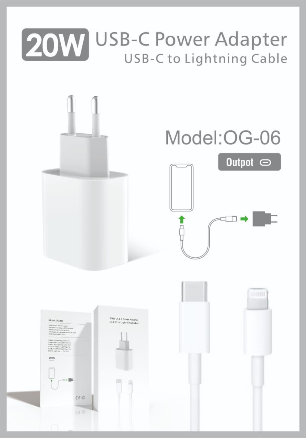 CHARGER POWER ADAPTER OG-06 20W di qeong.com