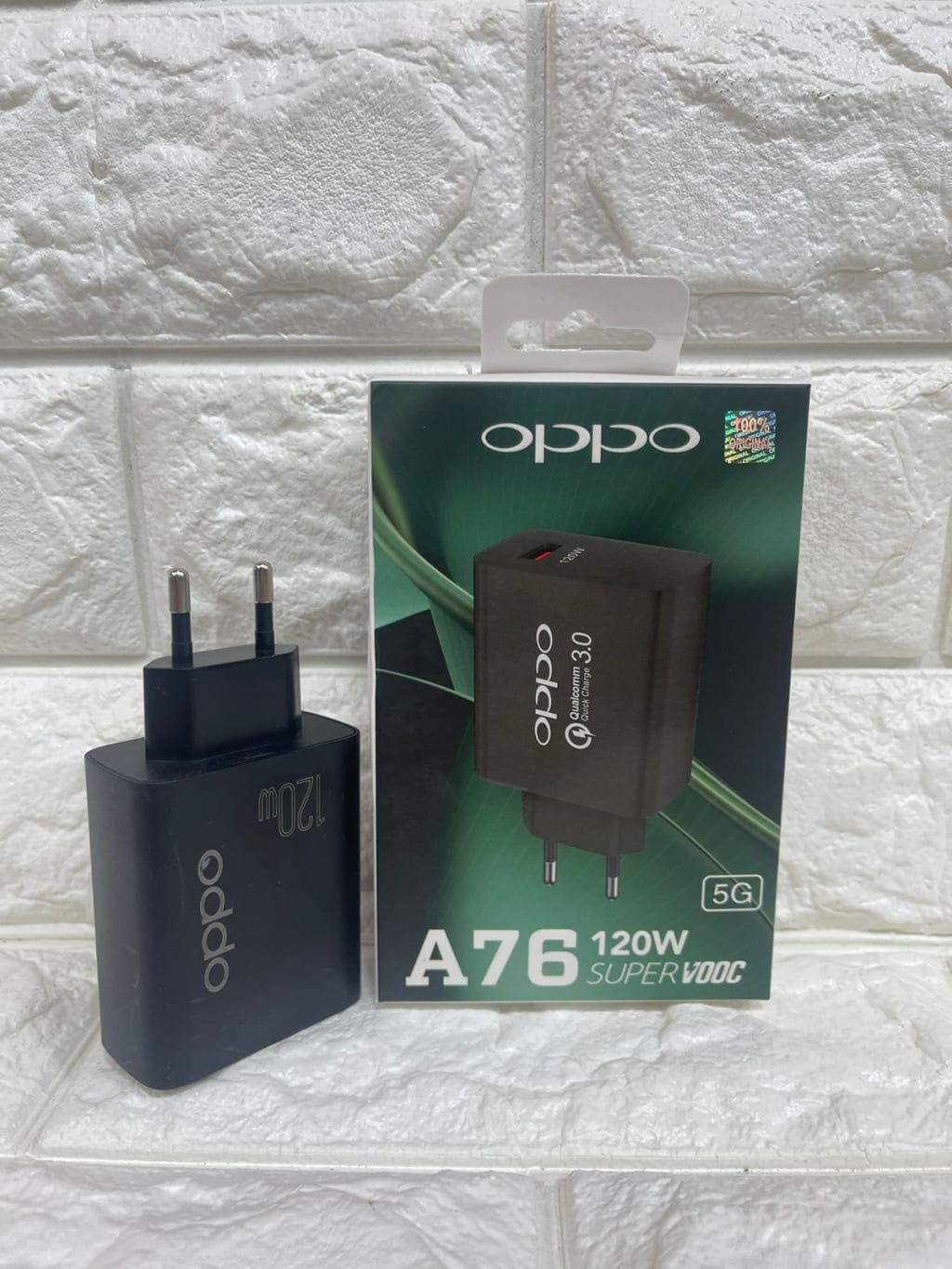 BATOK OPPO A76 5G 120W FULL BLACK di qeong.com