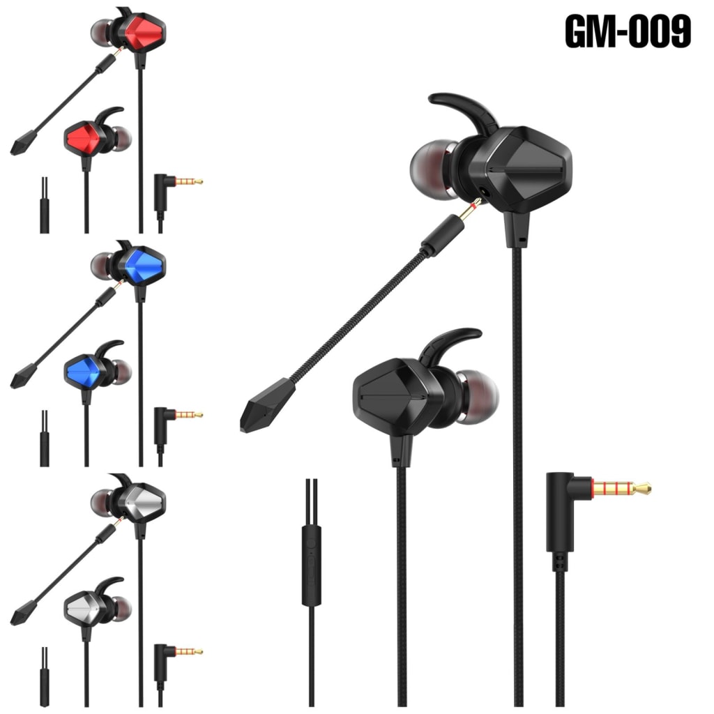 HANDSFREE GAMING GM-009 + MIC di qeong.com