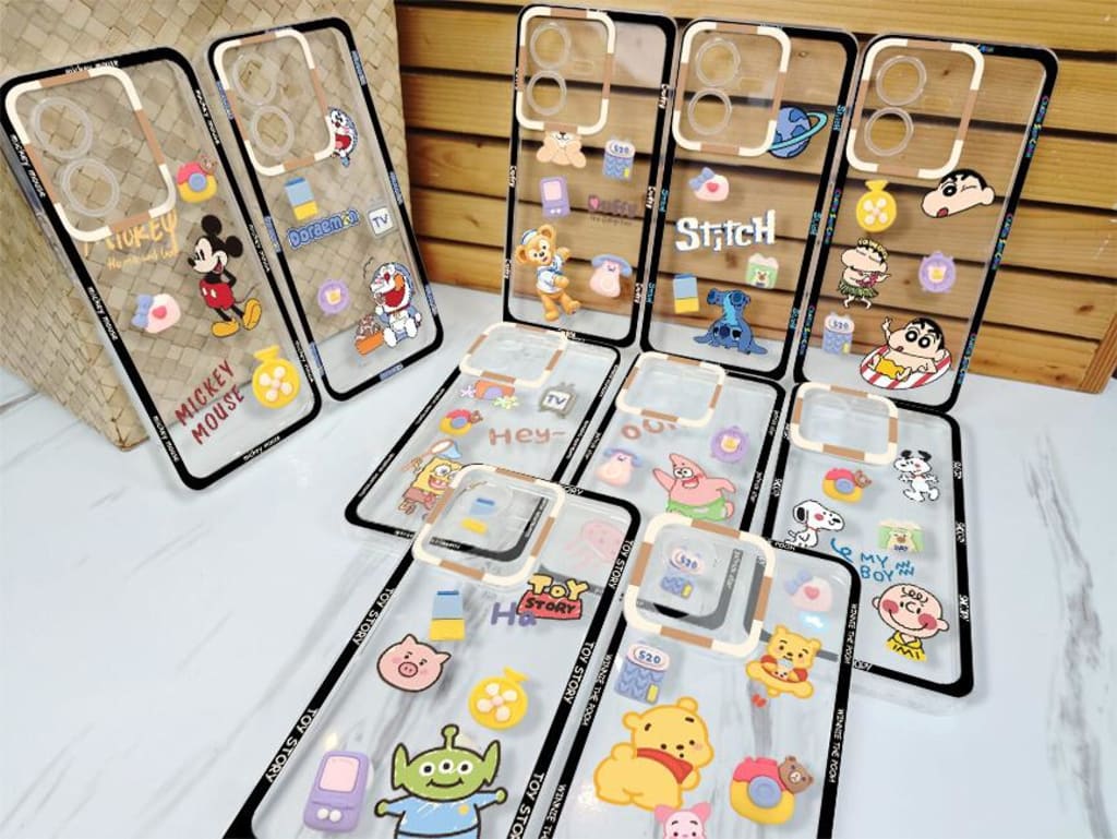 SOFTCASE PREMIUM CLEAR CARTOON HEY LOOK PC di qeong.com